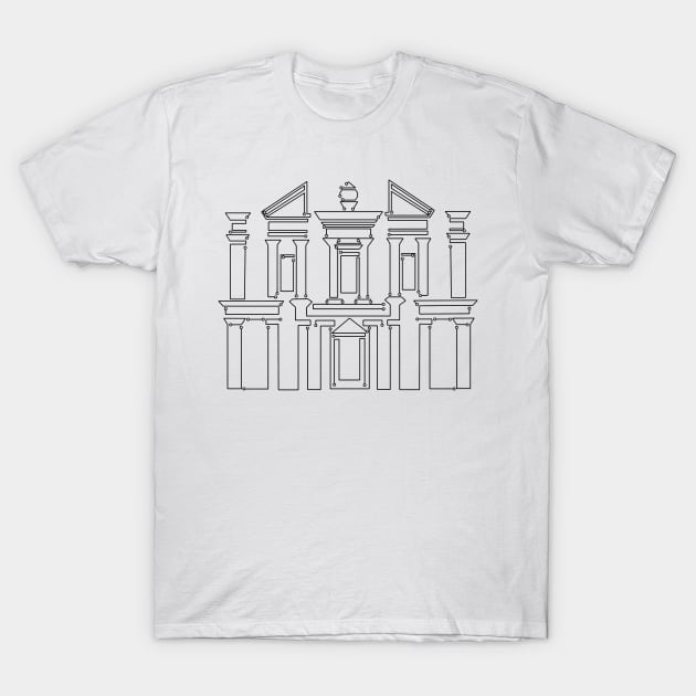 7 Digital Wonders - Petra T-Shirt by Daxos